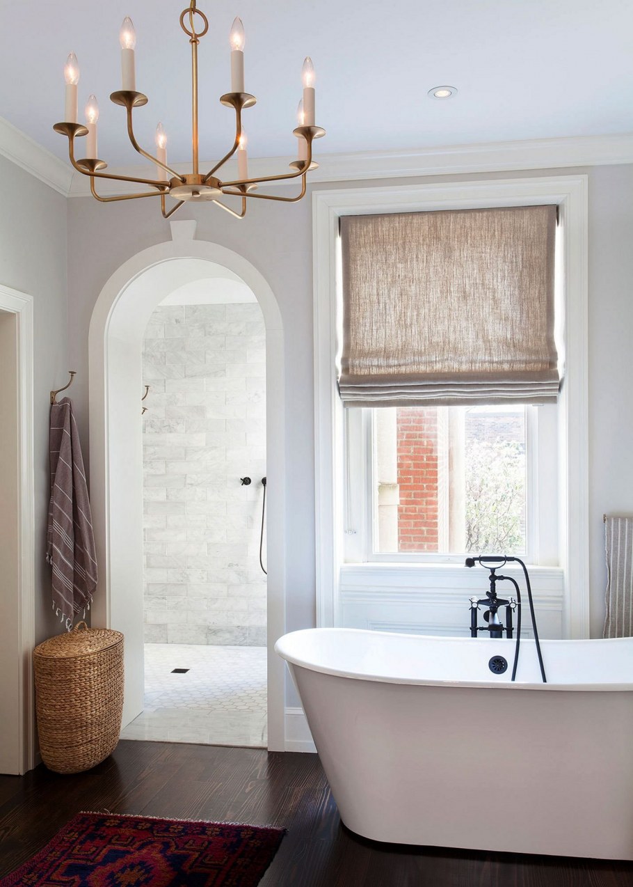 Римские шторы в ванную