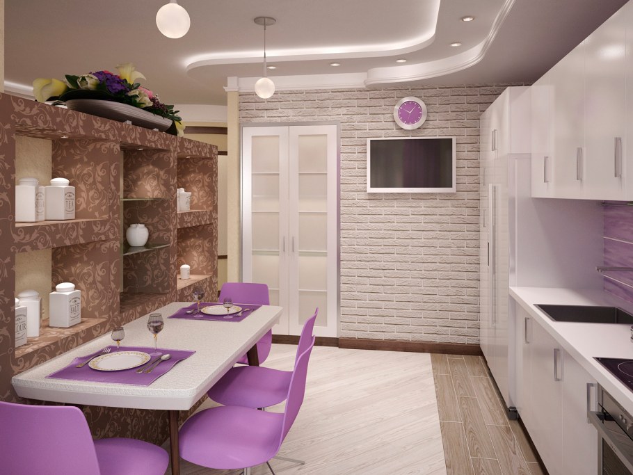 Смиренвые стен6ы на кухни