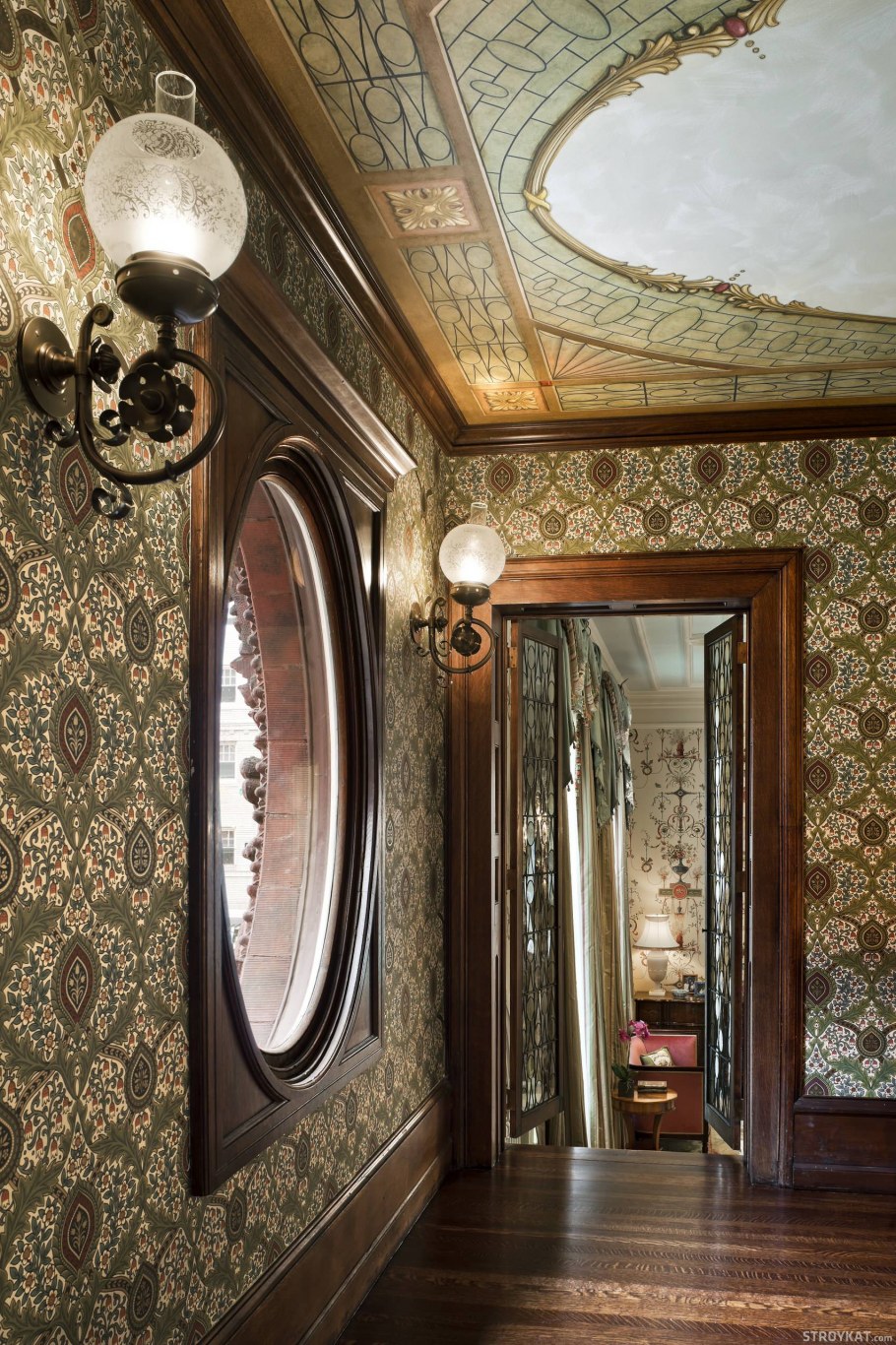 Стимпанк интерьер с викторианским стилем