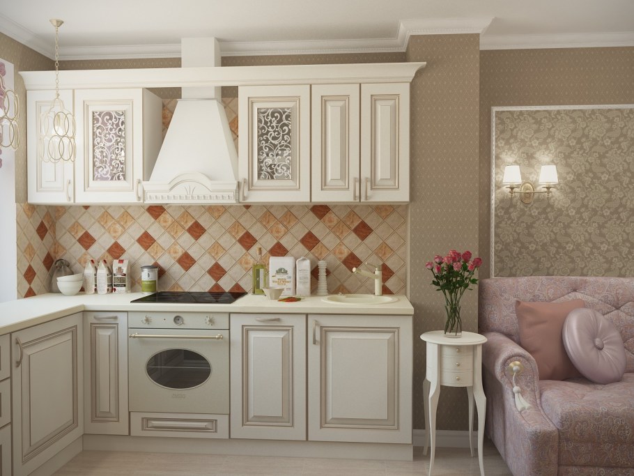 Кухня в стиле Средиземноморский Прованс