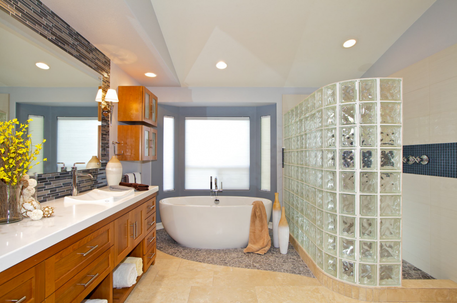 Стеклоблоки перегородки душа стеклоблоки