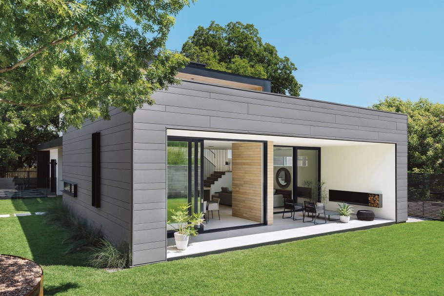 Одноэтажный дом с плоской крышей