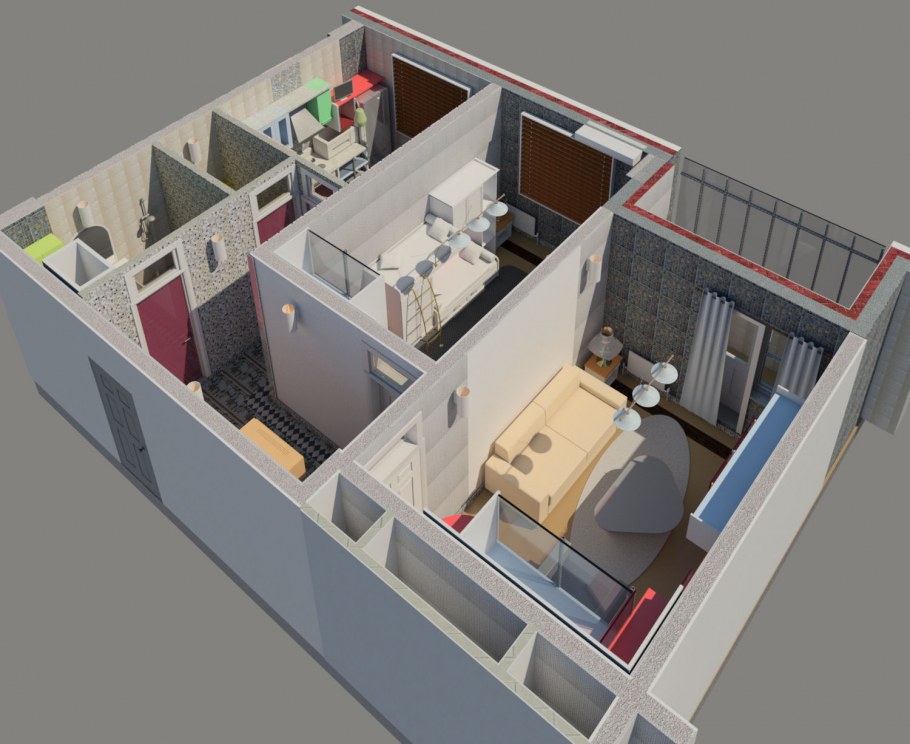 Идеальная планировка двухкомнатной квартиры для семьи с ребенком