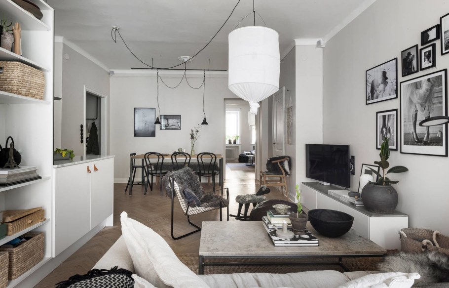 Стеклянные перегородки в стиле Сканди