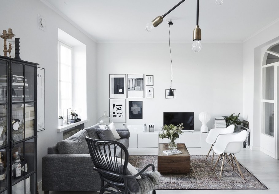 Монохромные интерьеры квартир фото