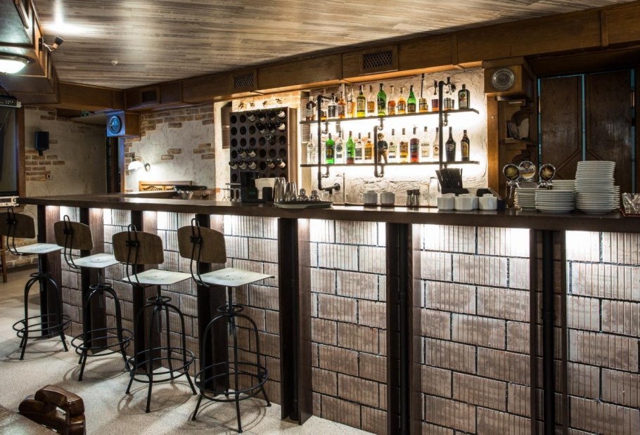 Барная стойка лофт для кафе