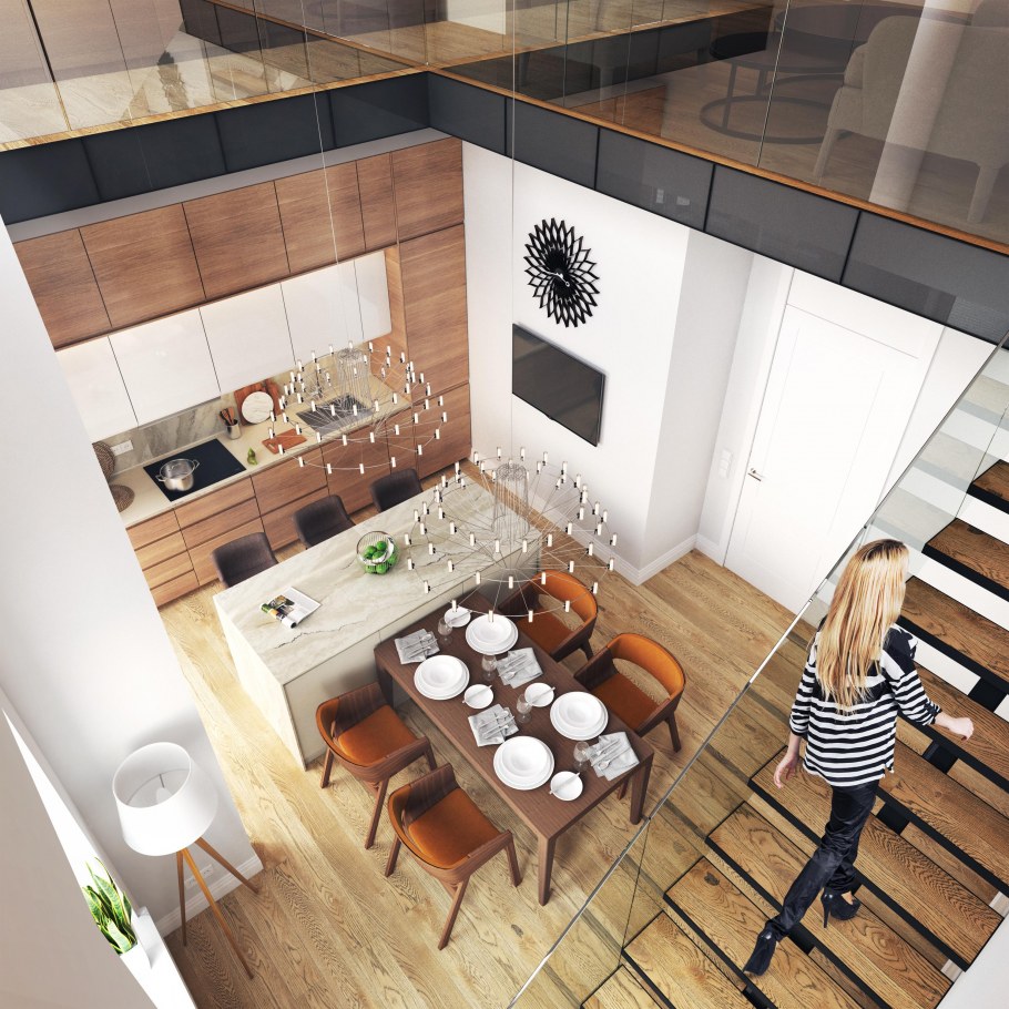 Двухуровневая квартира планировка