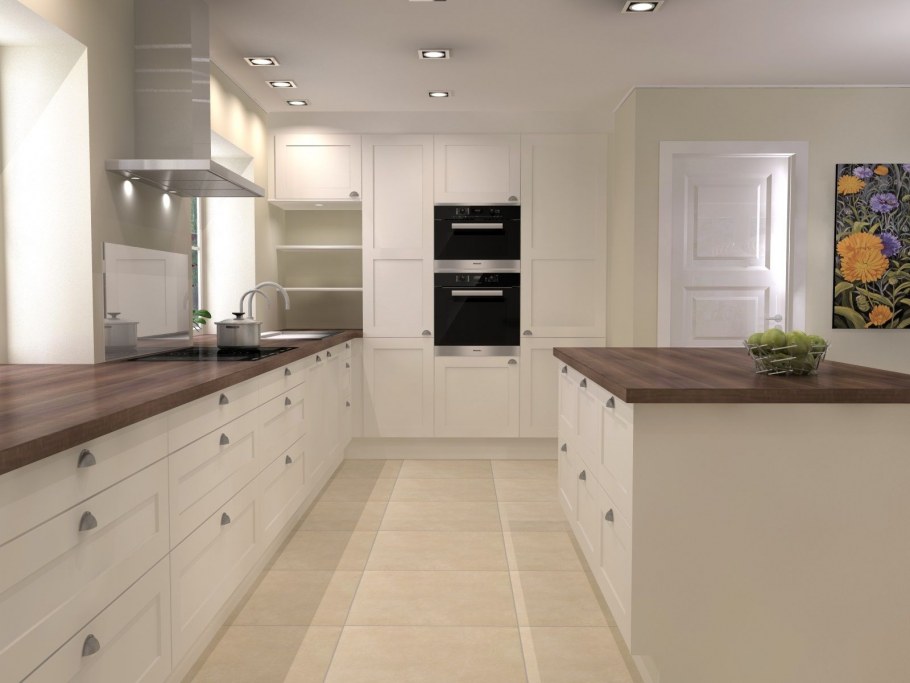 Кухня метод белая без верхних