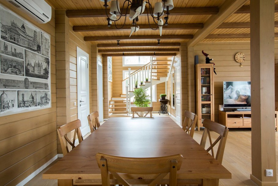 Загородный дом снаружи и внутри Россия