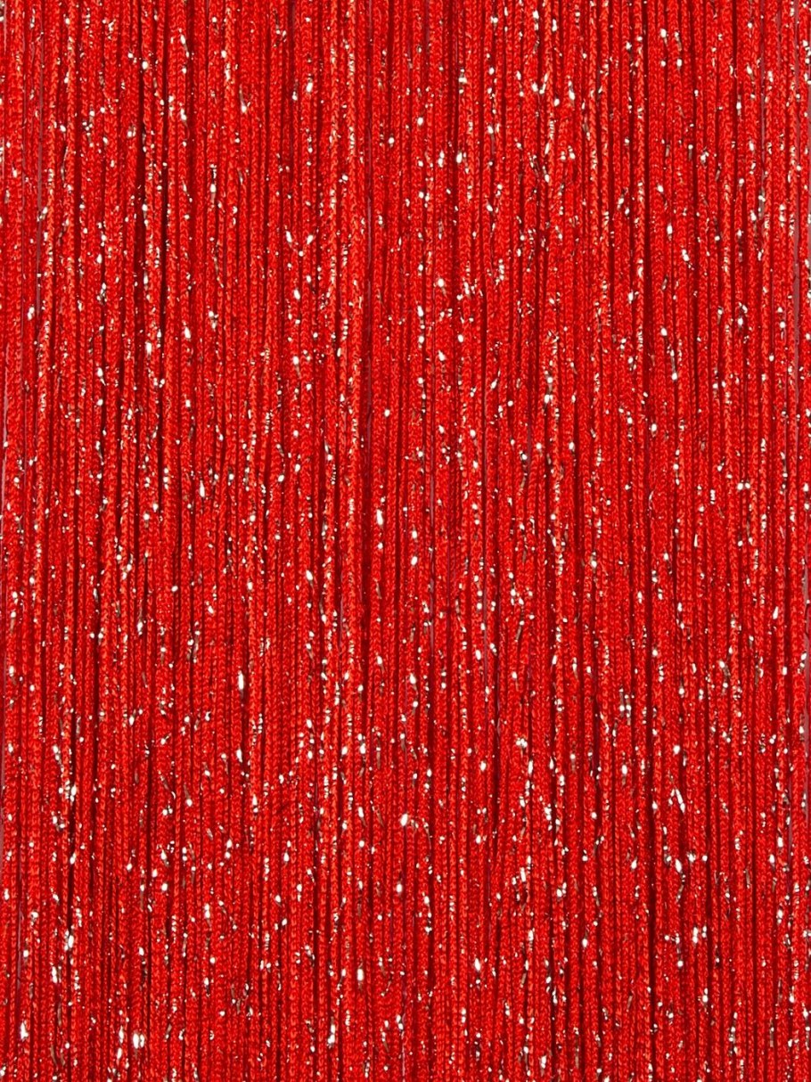 Нитяная штора / штора-лапша нитяная "кисея Люрекс Радуга"