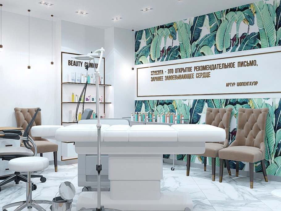 Интерьер клиники красоты