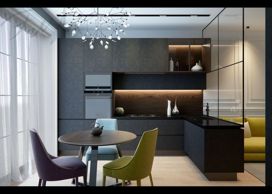 Модная кухня гостиная 2020
