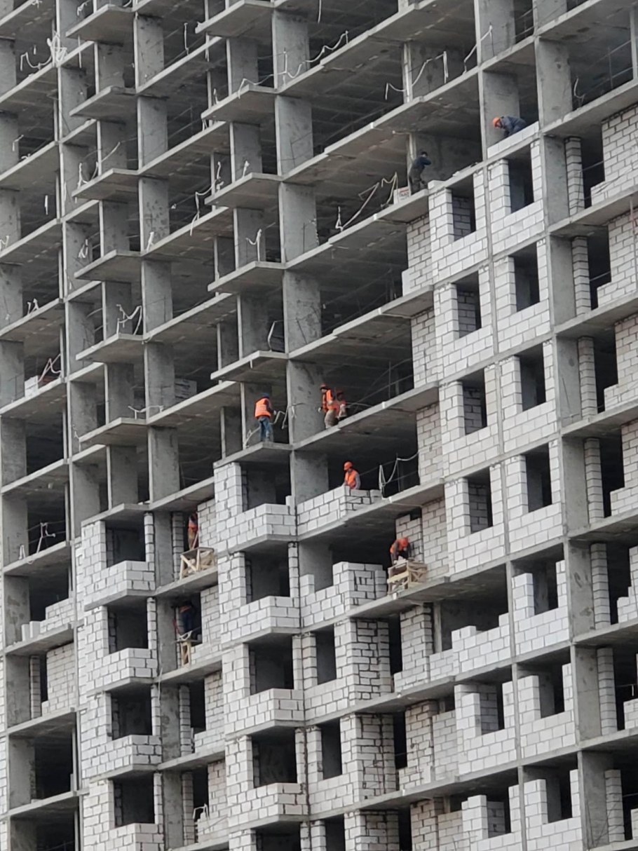 Ход строительства ЖК инновация апрель 2020