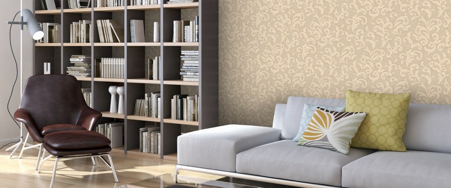 Обои Виктория Стенова в интерьере гостиной