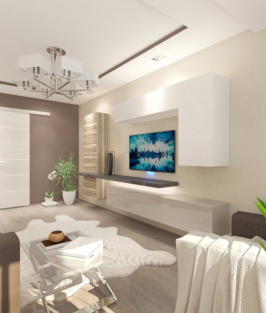 Неоклассика гостиная 20кв