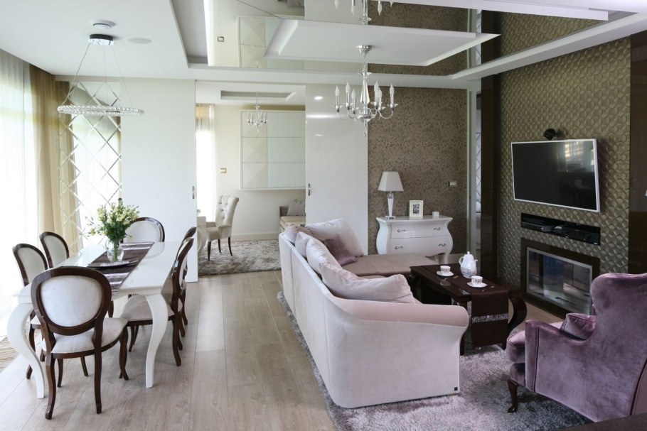 Гостиная с обеденной зоной