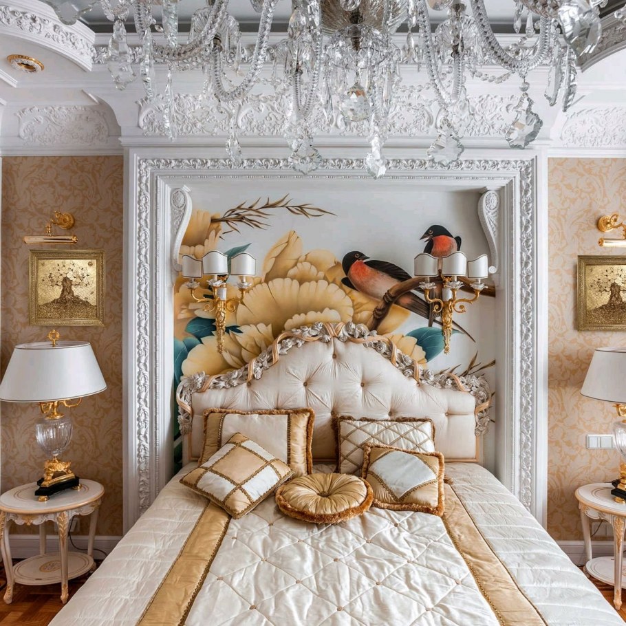 Спальня 20 кв м в стиле Прованс