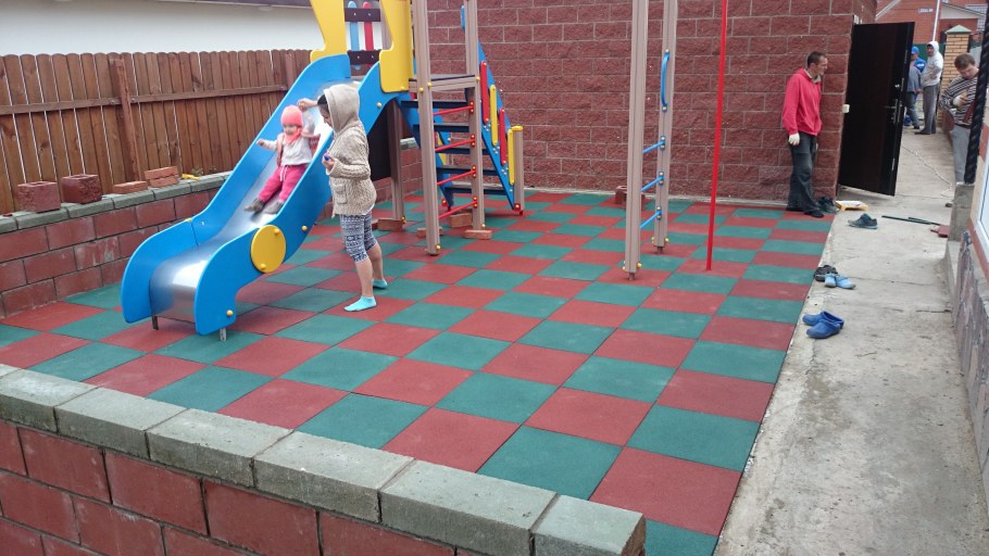 Резиновая плитка пазл 1000х1000