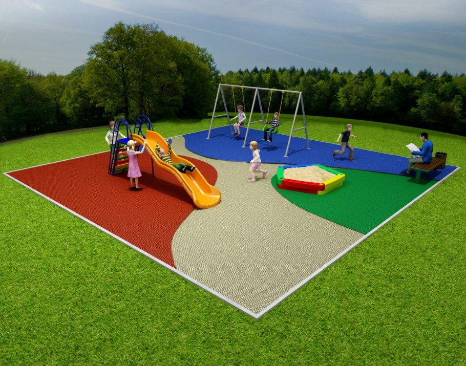 Гравий детская площадка