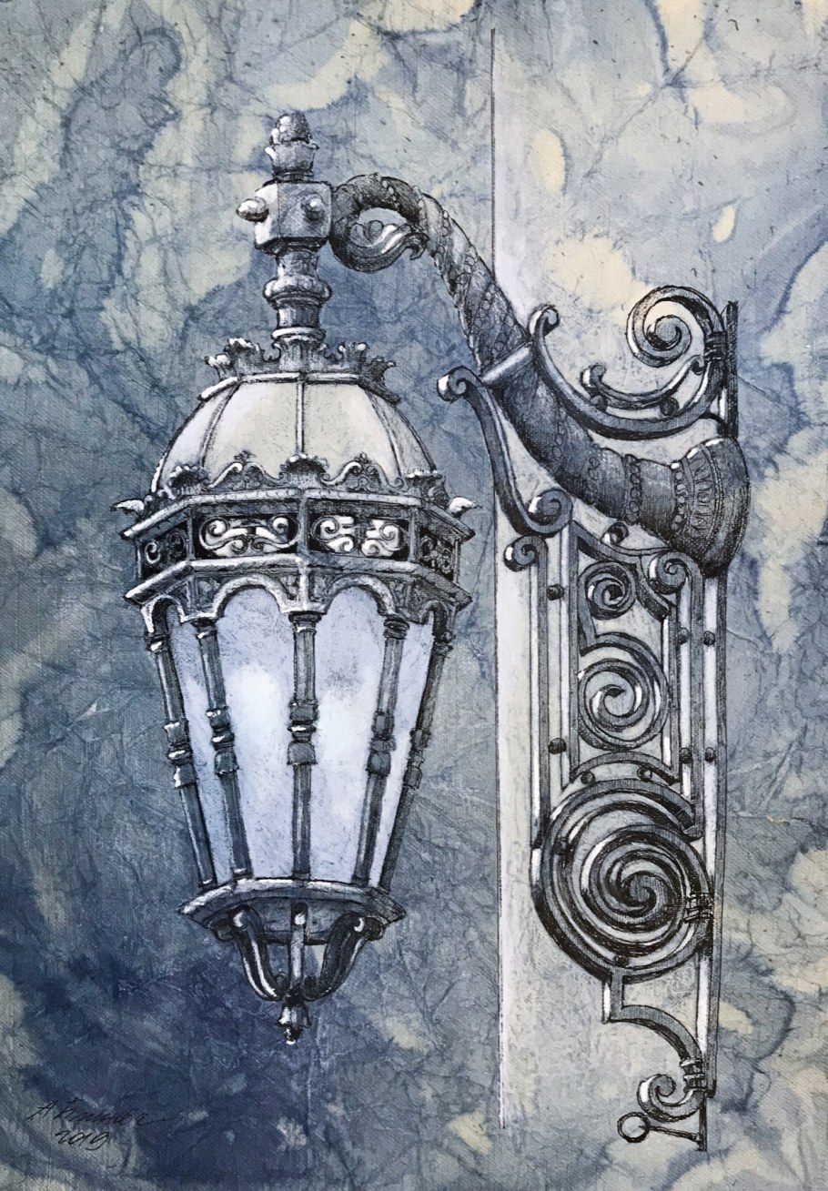 Роспись стен в готическом стиле