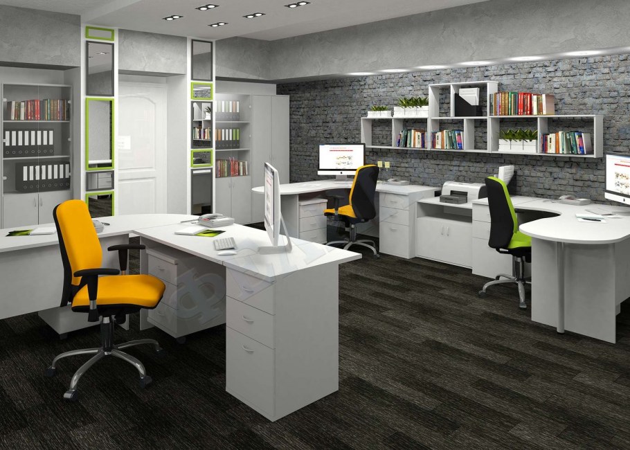 Офисная мебель для персонала trend сектор 90 trd296260 белый 600x600x22