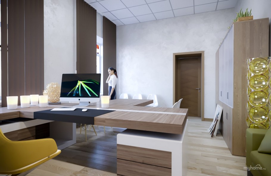 Белый интерьер офиса