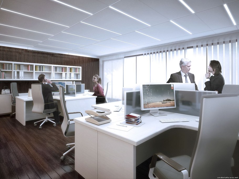 Проект интерьера офиса ручной
