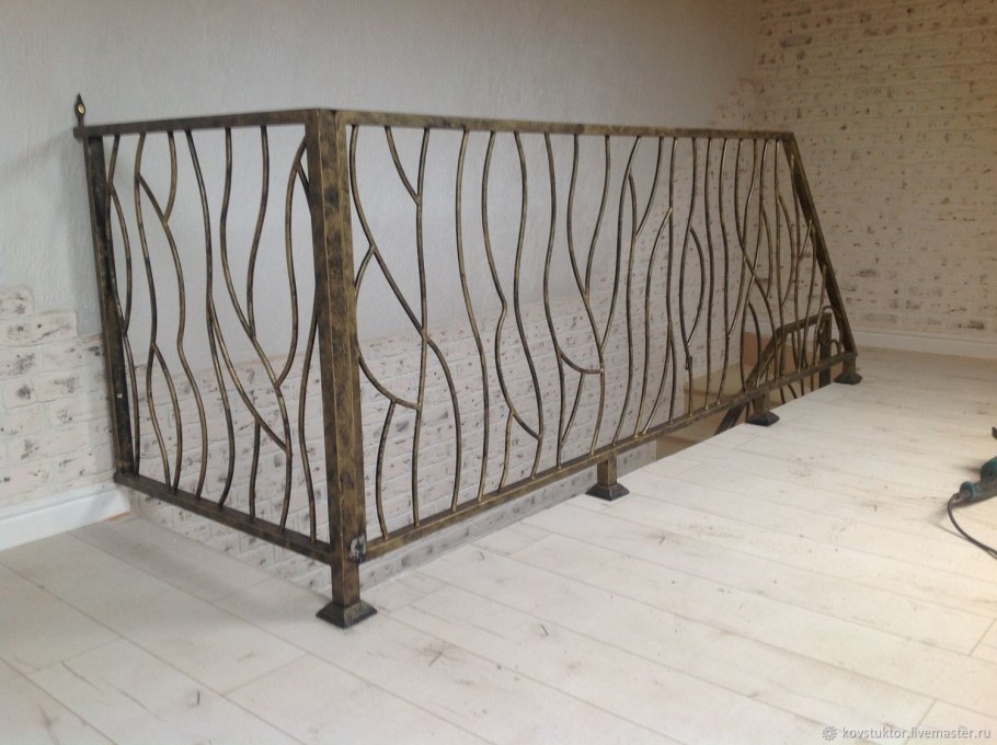 Перила из металлического прутка