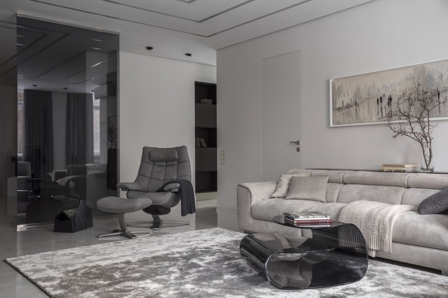 Серый цвет в интерьере