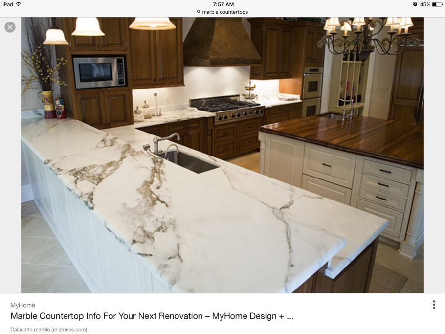 Столешница из белого мрамора