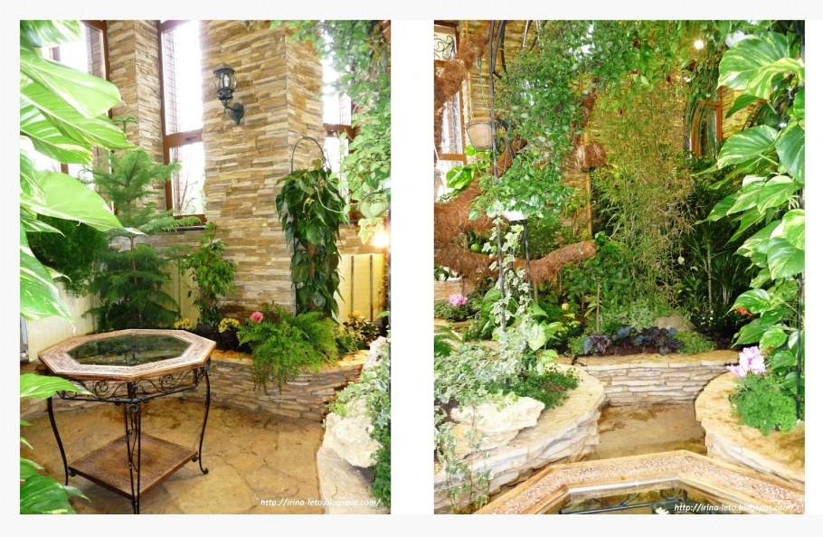 Зимний сад в эркере частного дома