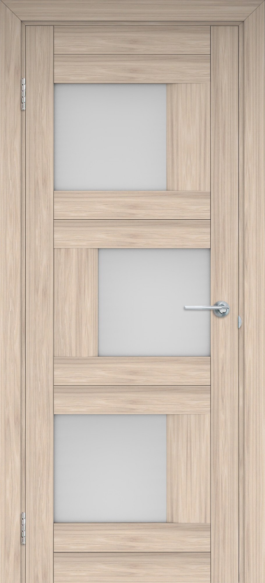 Дверь Содружество царговая ПВХ s1 лиственница кремовая 1,90x0,55 м