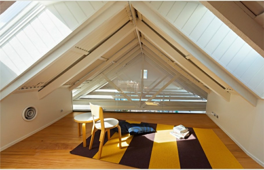 Уютный интерьер мансарды