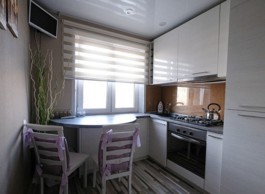 Кухня в хрущевке 5 без холодильника