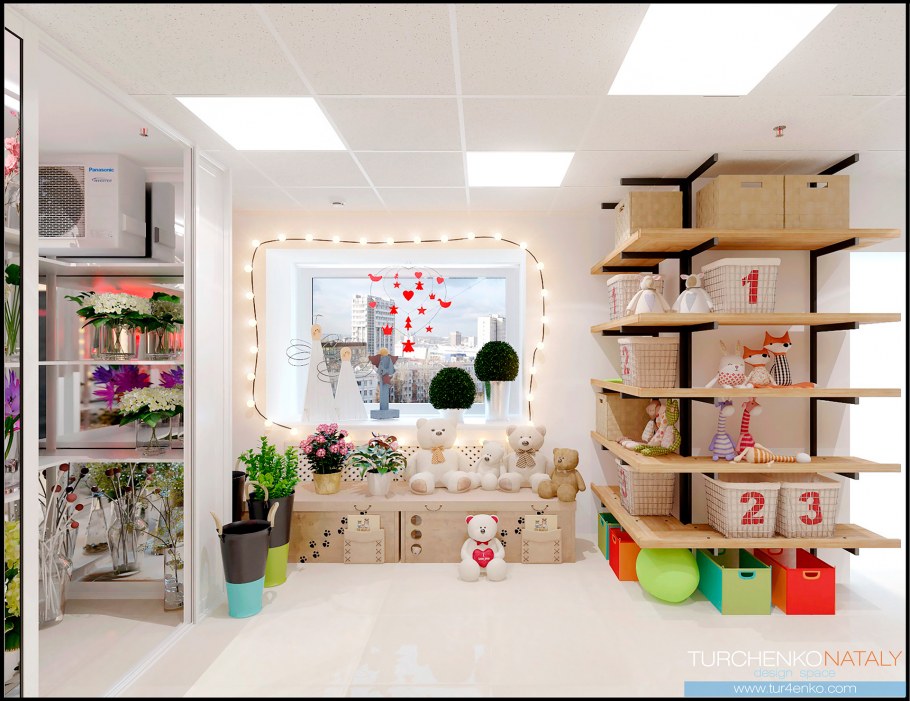 Интерьер магазина цветов