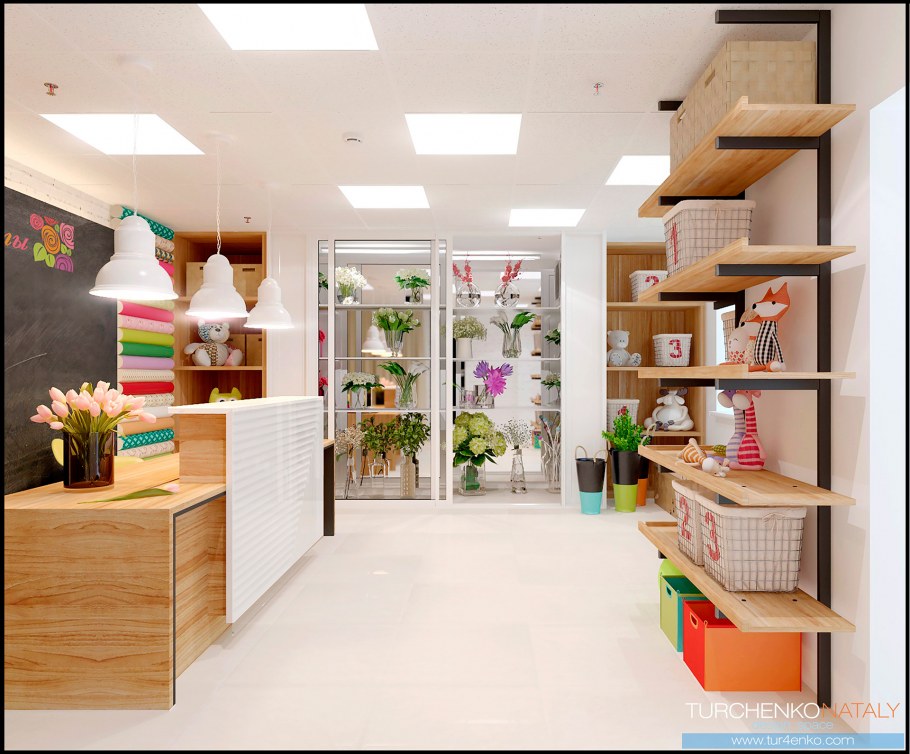 Интерьер цветочного магазина