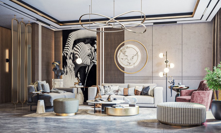 Елка в интерьере