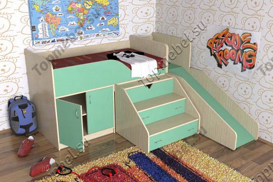 Кровать чердак ЯРОФФ Юниор