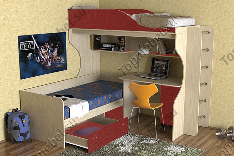 Кровать чердак фабрика Кариви