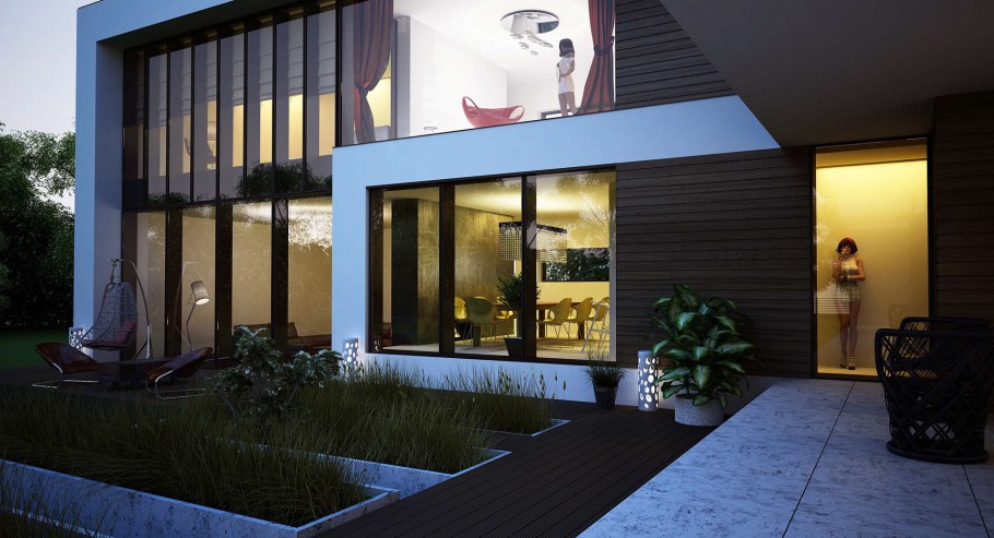 Кафе в стиле Минимализм фасад