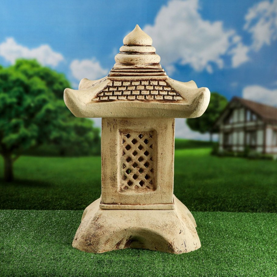 Светильник керамический «башня» шамот