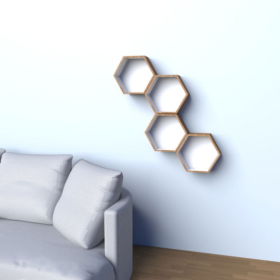 Полка Гексагон ikea Hehagon Honeycomb