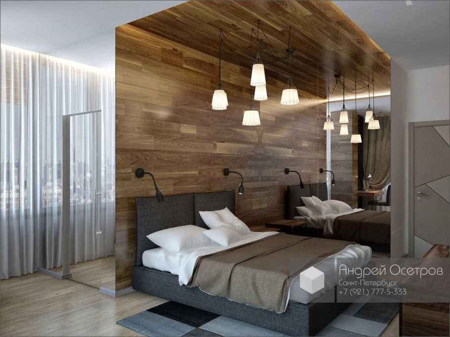 Ламинат на стене и потолке