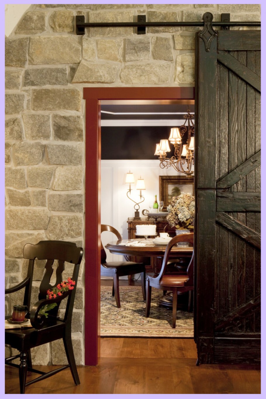 Амбарная раздвижная дверь лофт