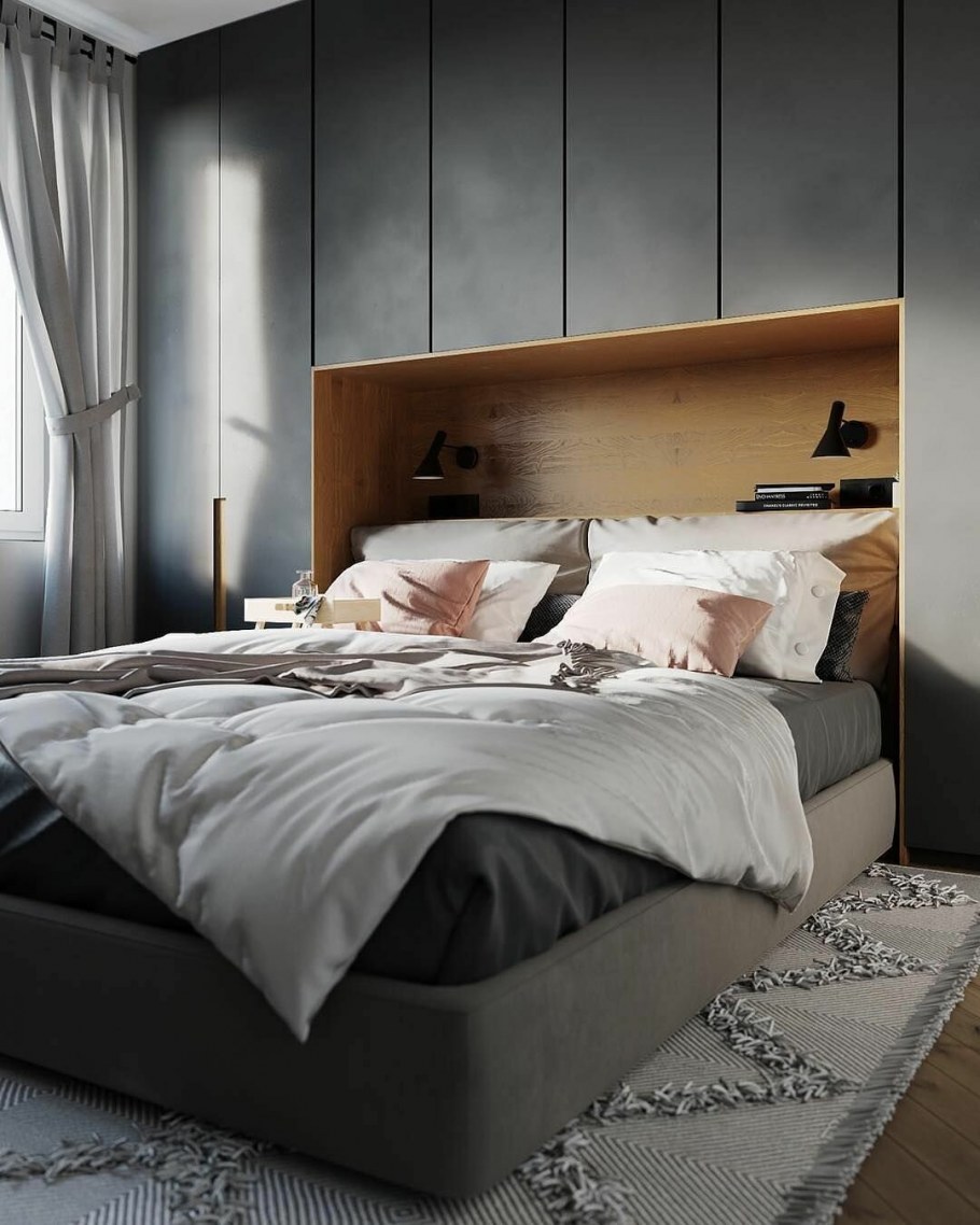 Стильная маленькая спальня