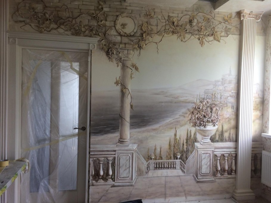 Рококо роспись стен