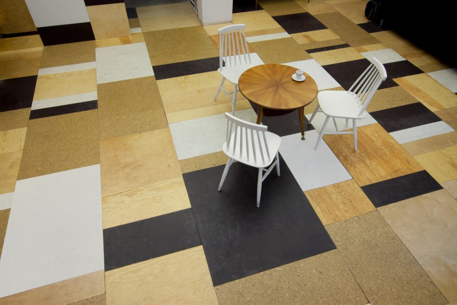 Декоративный пол из фанеры