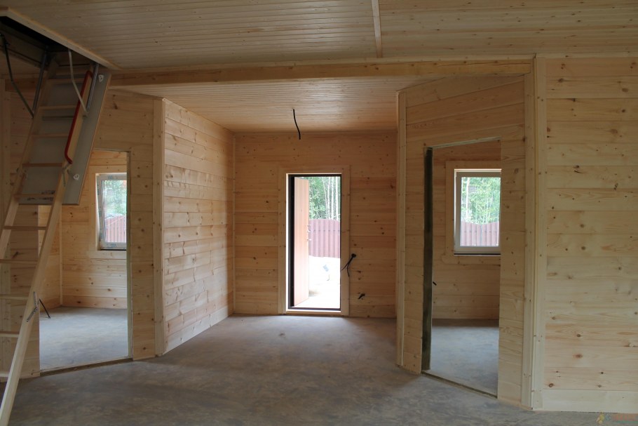 Внутренняя отделка профилированного бруса