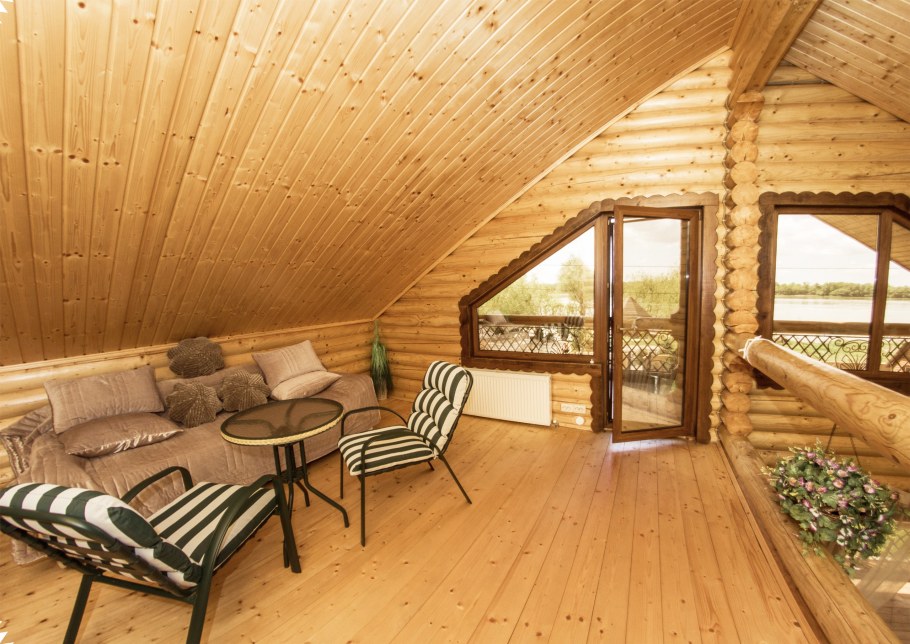 Каркасный одноэтажный дом 6 на 6 внутри