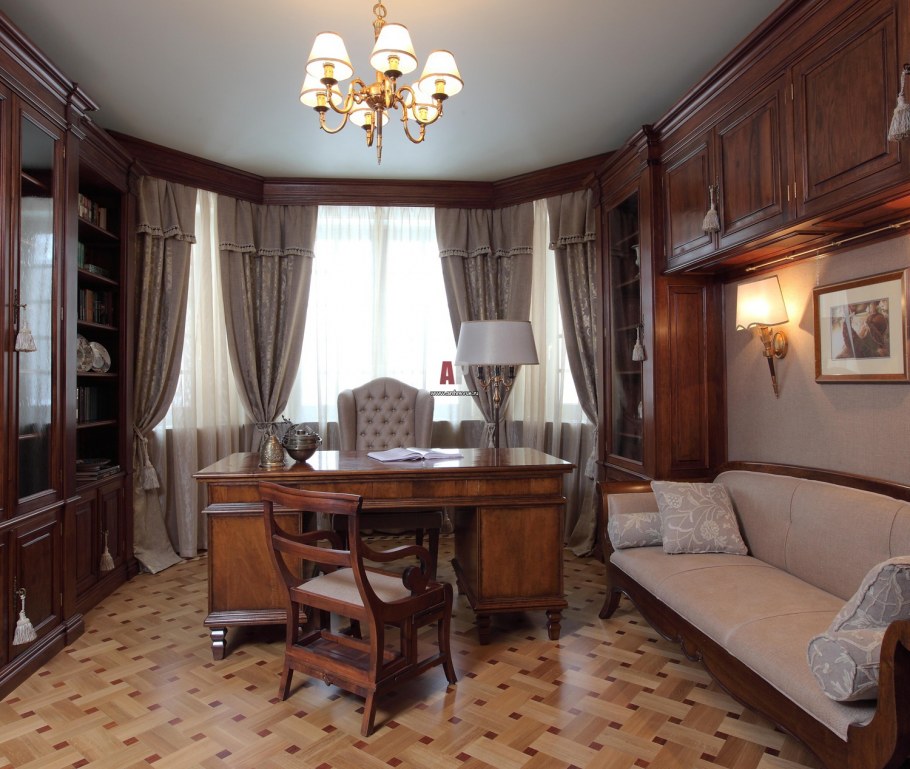 Кабинет в эркере